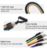 11 Pcs Resistance Band Set For Men & Women