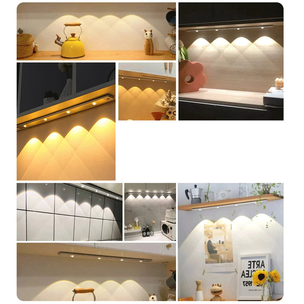 LED PIR Motion Sensor Cabinet Light With USB Rechargeble&nbsp;